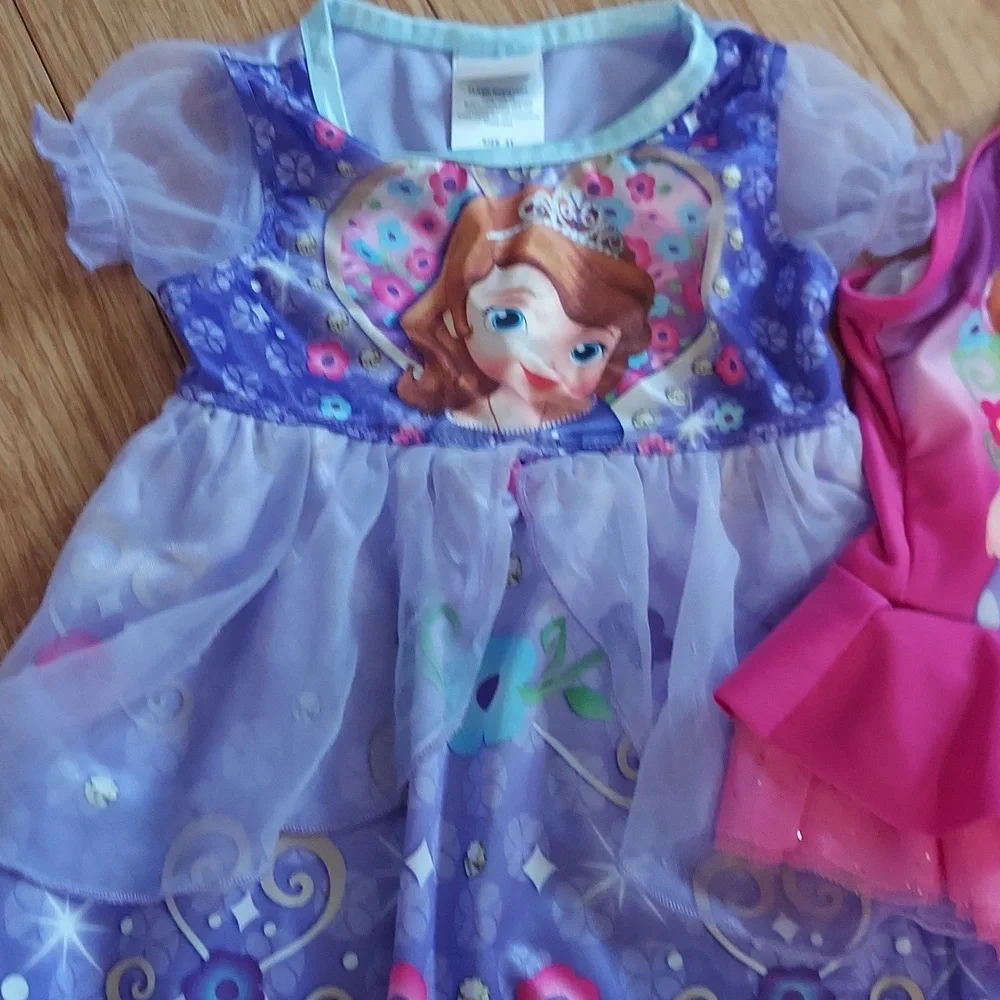 ⭐️ 5/$30 Sophia bundle, size 2T, Swimsuit and Nightgown